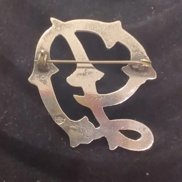 Vintage, 1960S MEXICAN STERLING SILVER PIN EAGLE STAMP - Picture 2 of 6